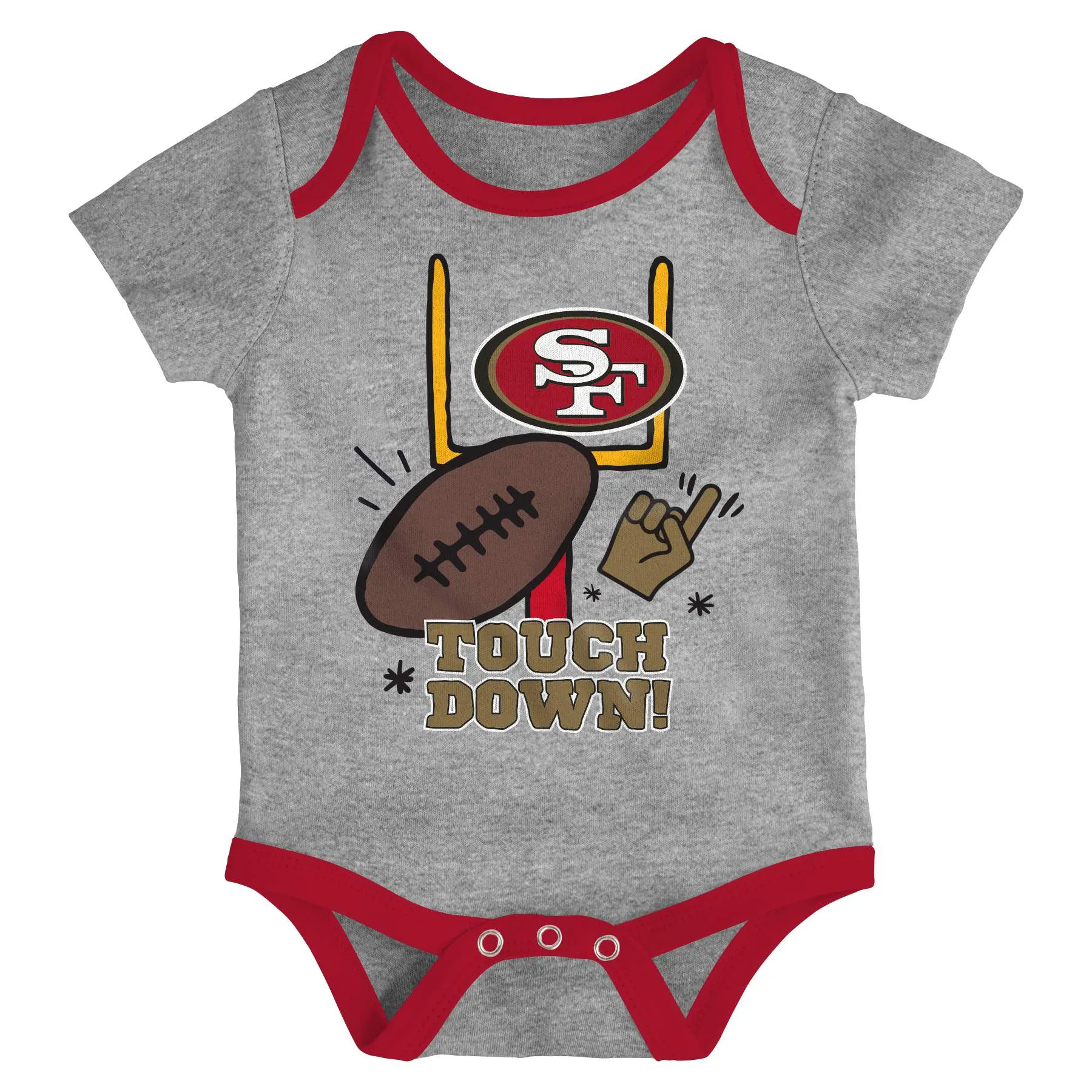 49ers Gameday 3 Piece Bodysuit Set