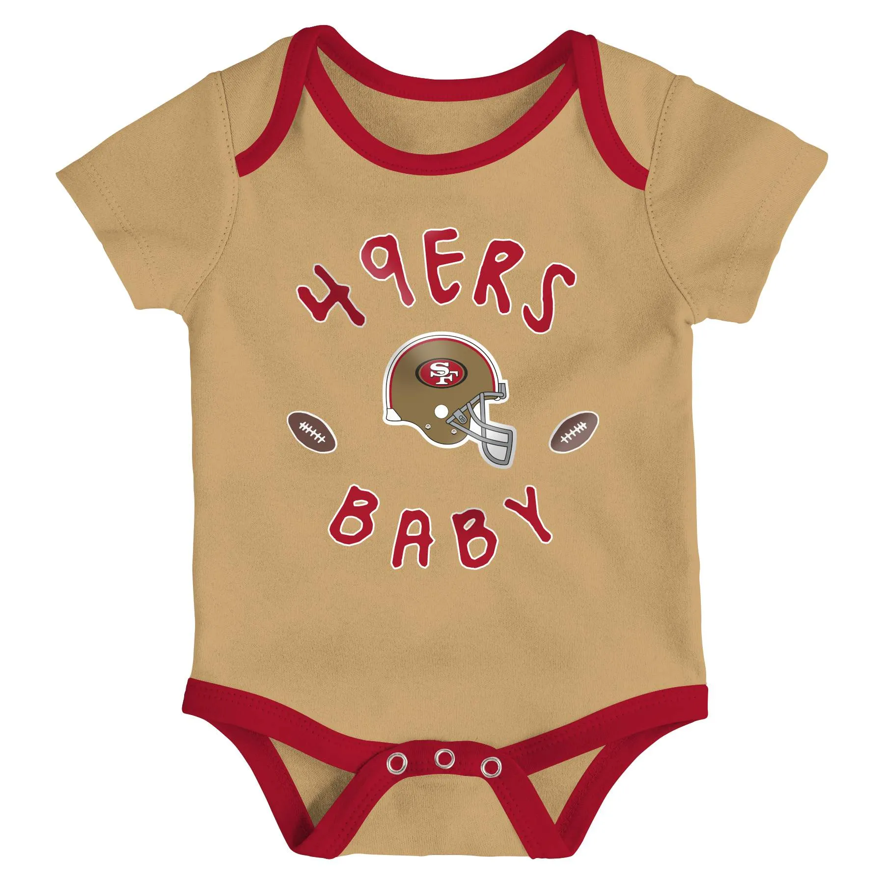 49ers Gameday 3 Piece Bodysuit Set