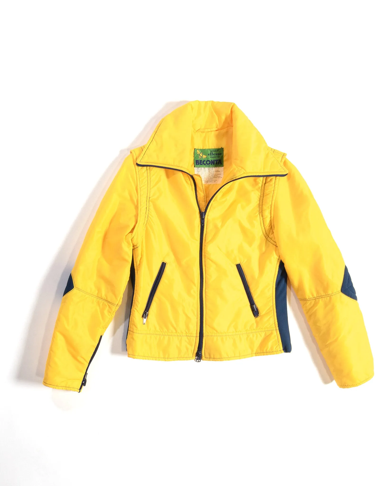 70s Yellow and Blue Ski Jacket by Ellesse