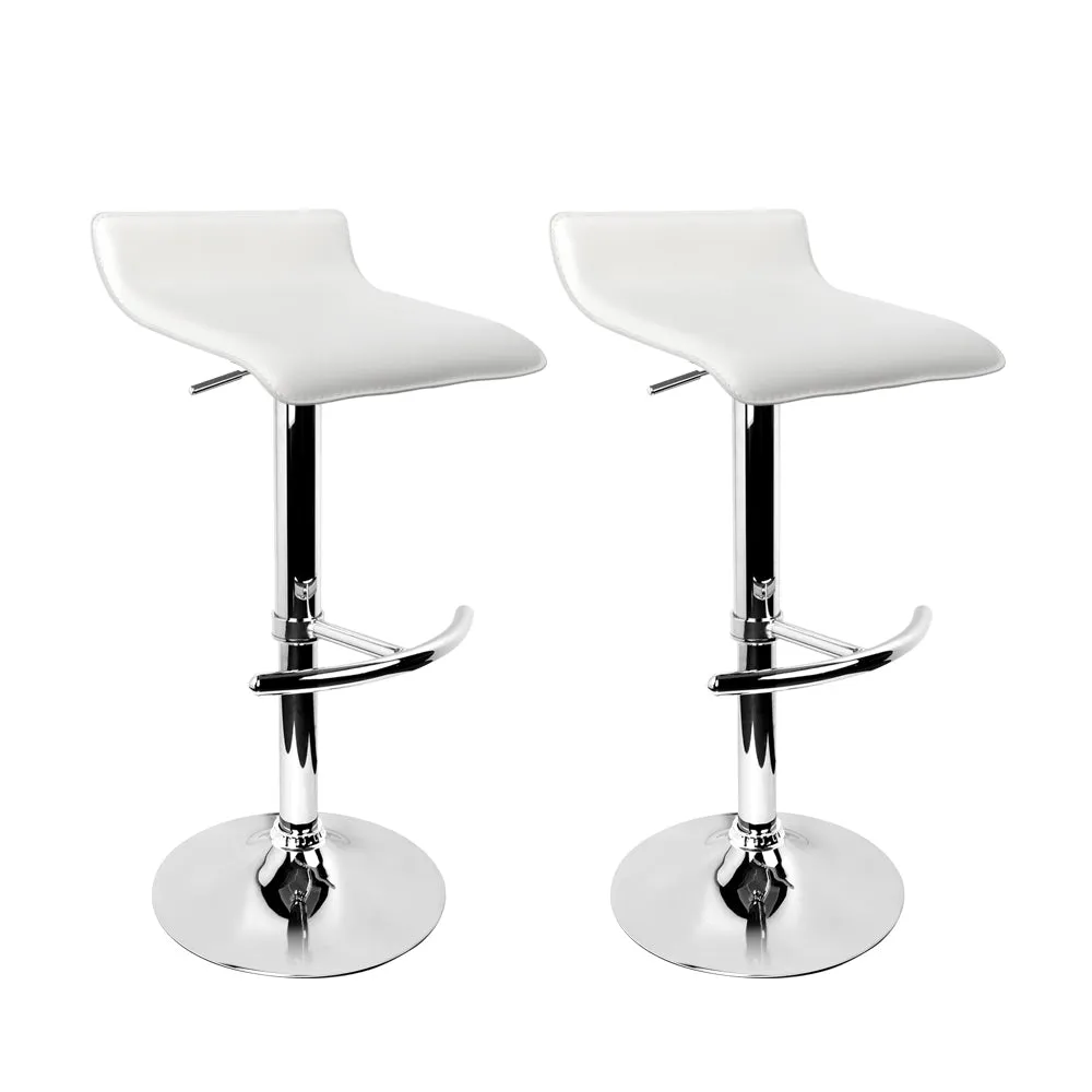 Adjustable PU Leather Bar Stools with 360° Swivel - Artiss