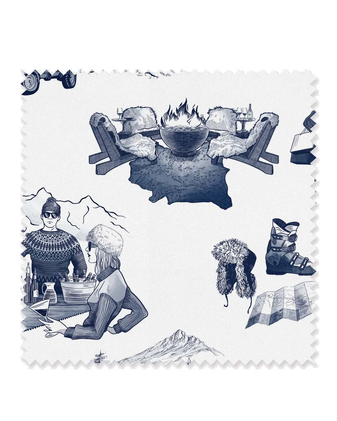 Après Ski Toile Fabric
