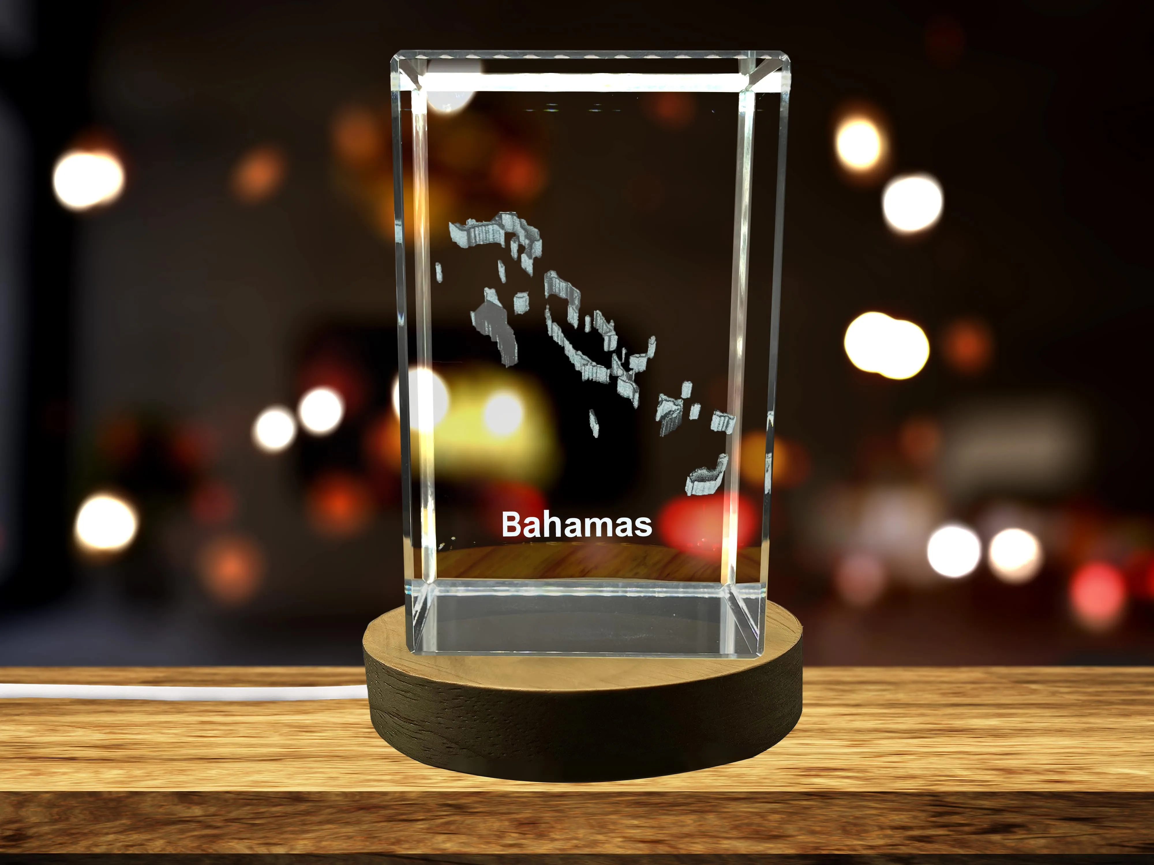 Bahamas 3D Engraved Crystal 3D Engraved Crystal Keepsake/Gift/Decor/Collectible/Souvenir