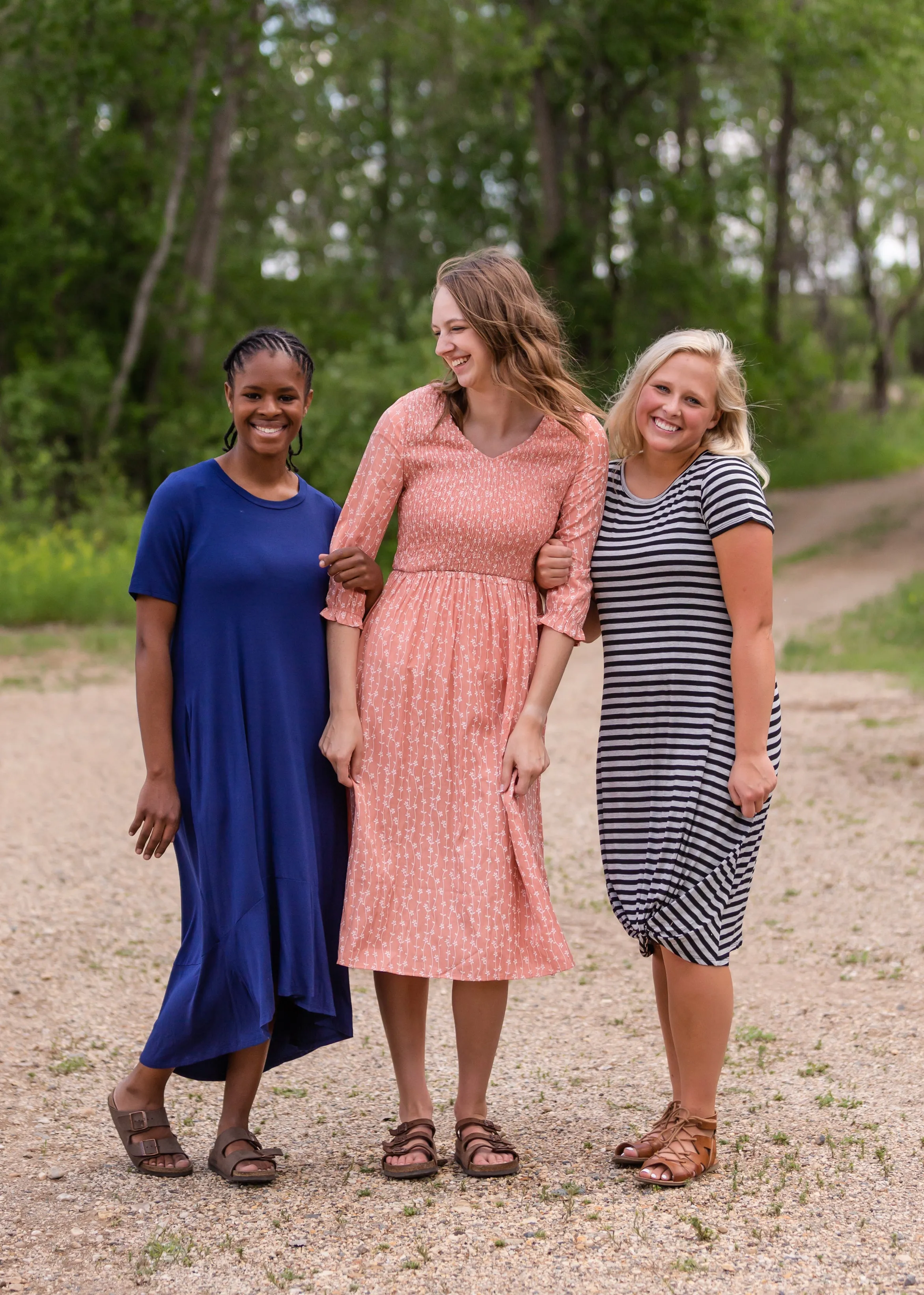 Blush Smocked Floral Flowy Midi Dress - Final Sale