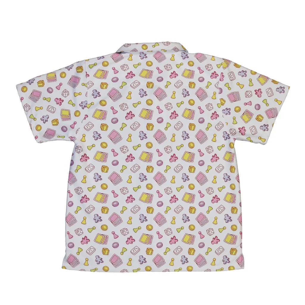 Board Game Objects Meeples White Youth Hawaiian Shirt