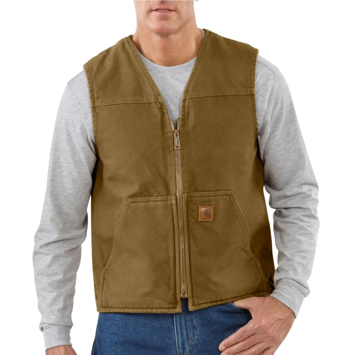 Carhartt Men's Frontier Brown Rugged Vest