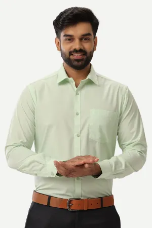 Denmark - Light Green Formal Shirts for Men | Ariser