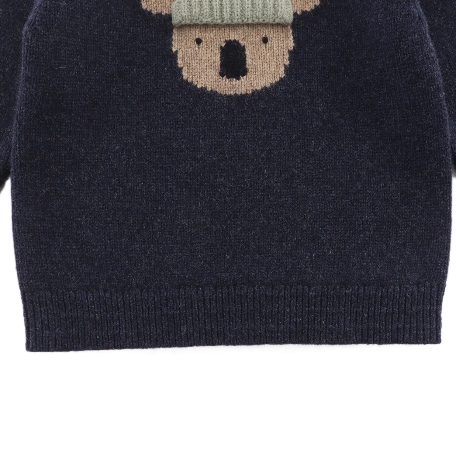 Denn Merino Wool Sweater | Koala | Blue Marine Melange