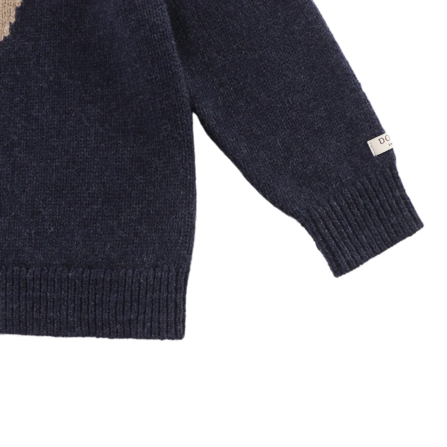 Denn Merino Wool Sweater | Koala | Blue Marine Melange