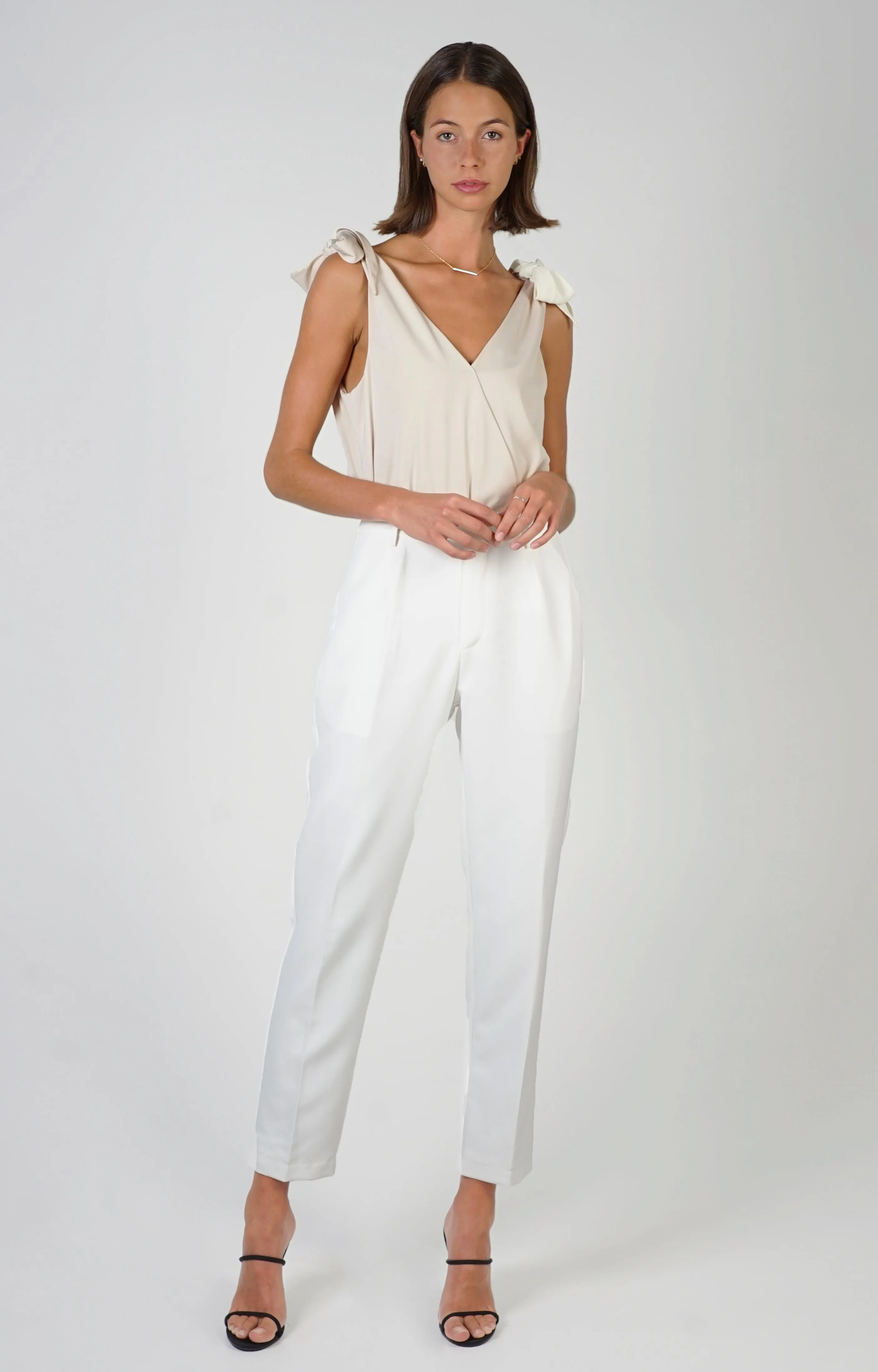 Double Knot Bodysuit- Nude