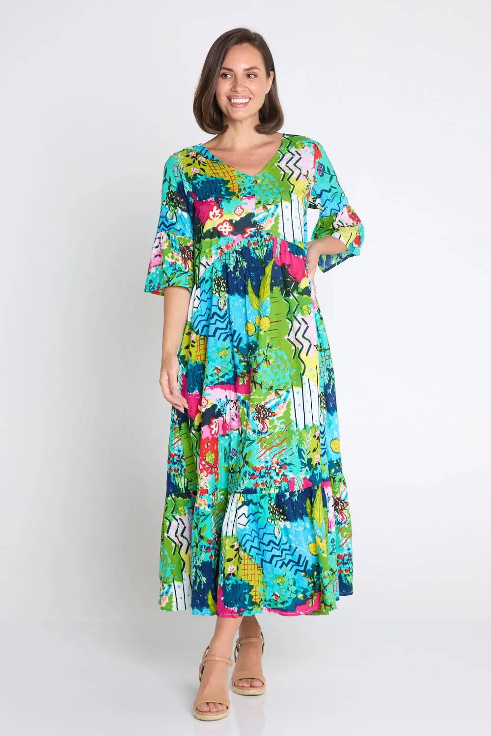 Elafonissi Dress - Artist Print