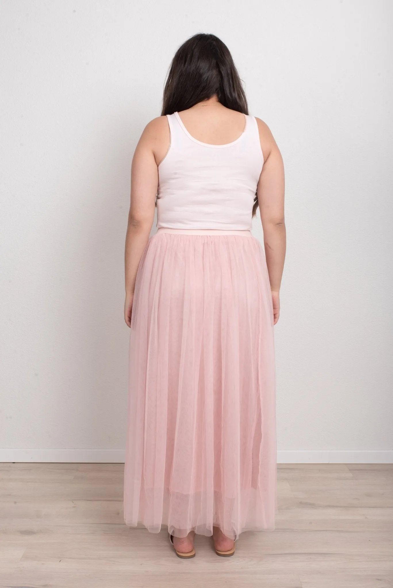 FAIRYTALE 3 LAYER TULLE MESH SKIRT PINK