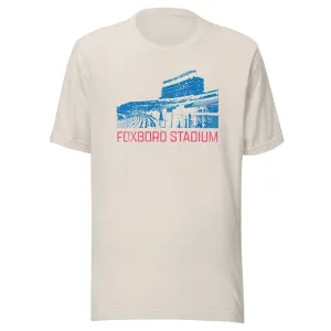 Foxboro Stadium Retro 1980s Football Tee - Foxborough, MA | Mens & Womens Football T-Shirt