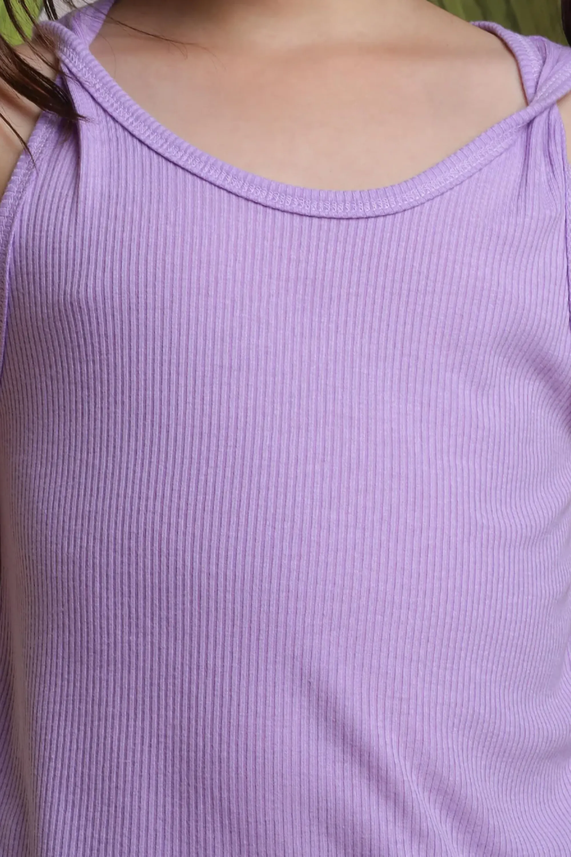 Girls Purple Sleeveless Top
