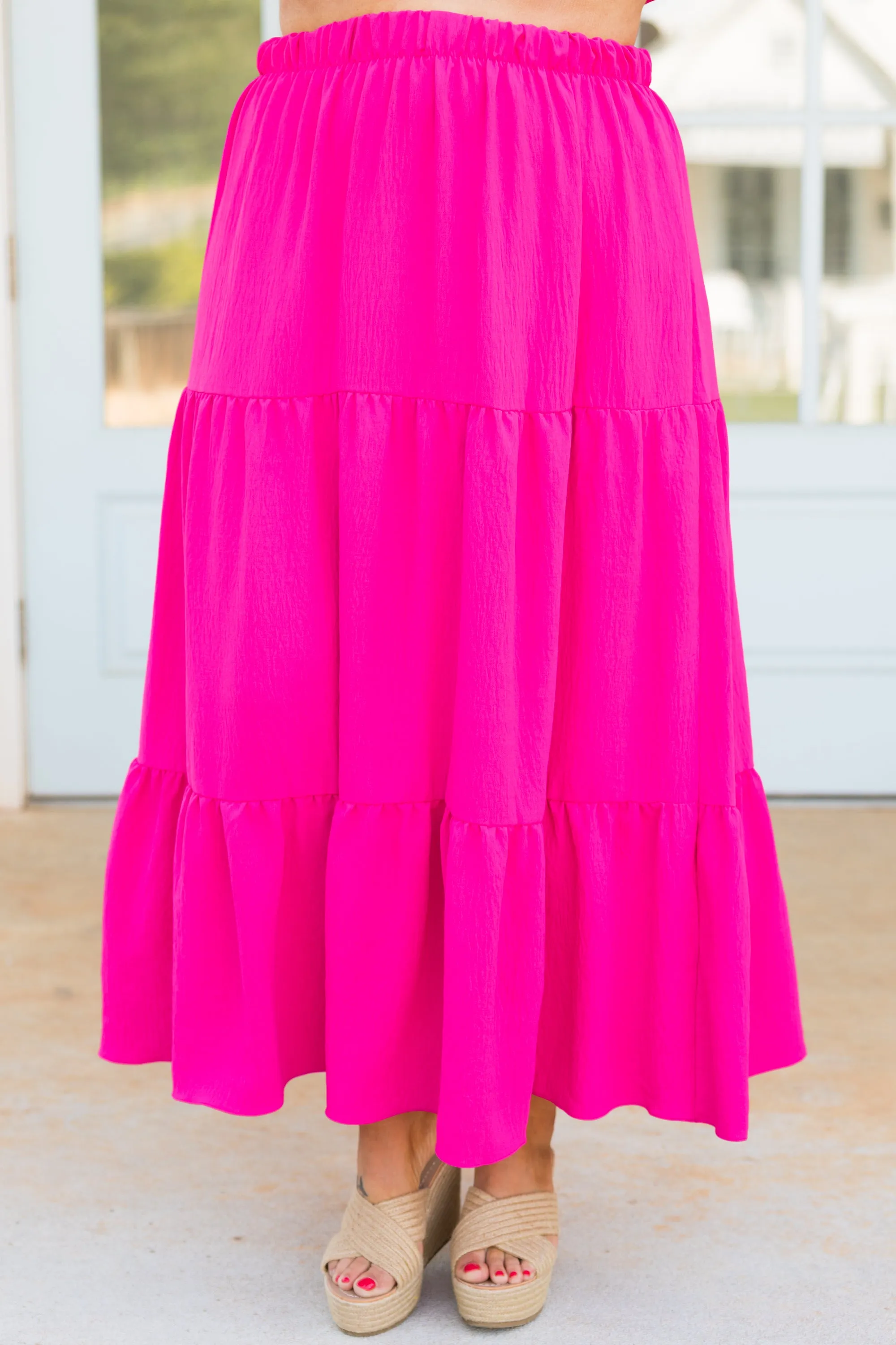 Inspired By Life Maxi Skirt, Hot Pink