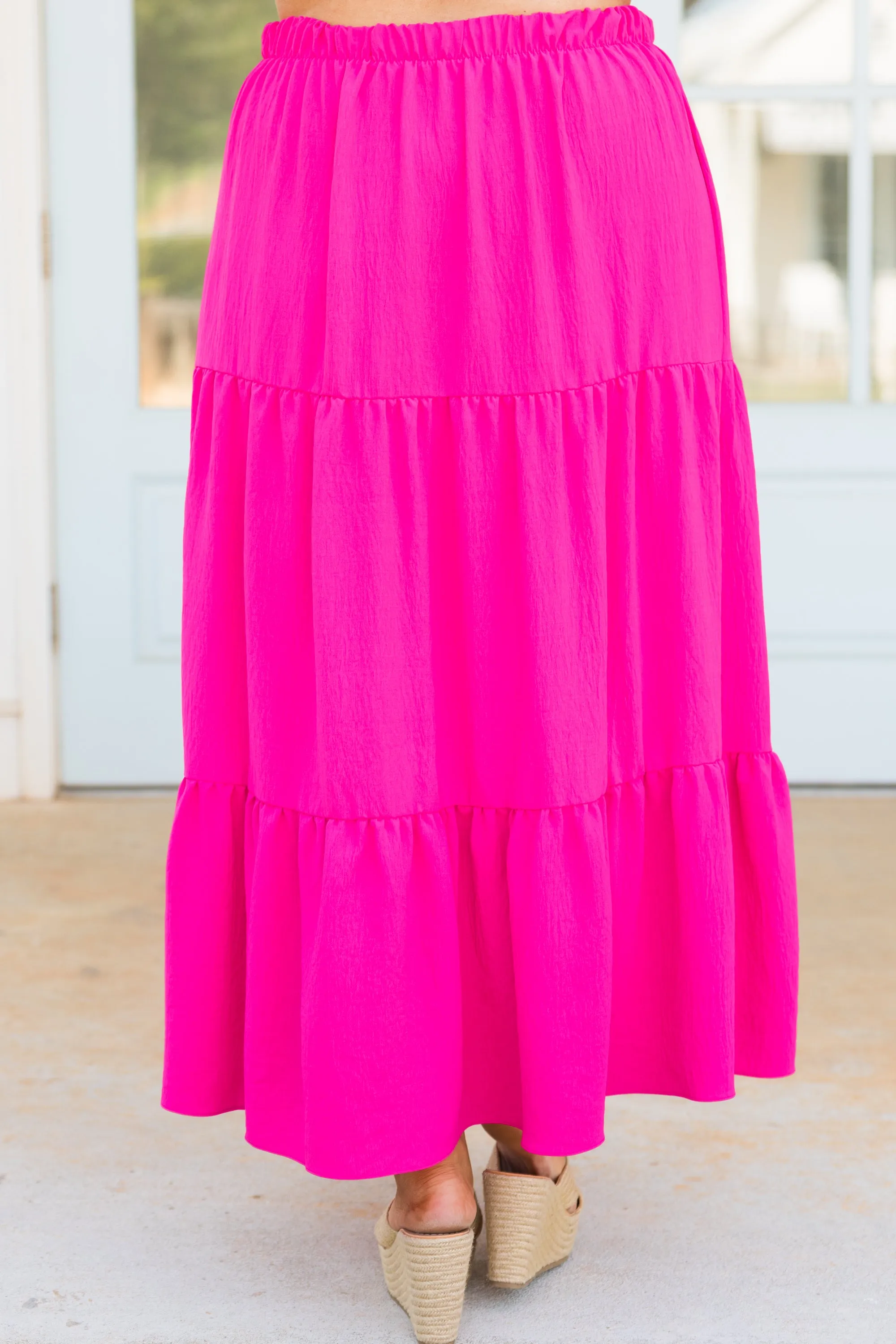 Inspired By Life Maxi Skirt, Hot Pink