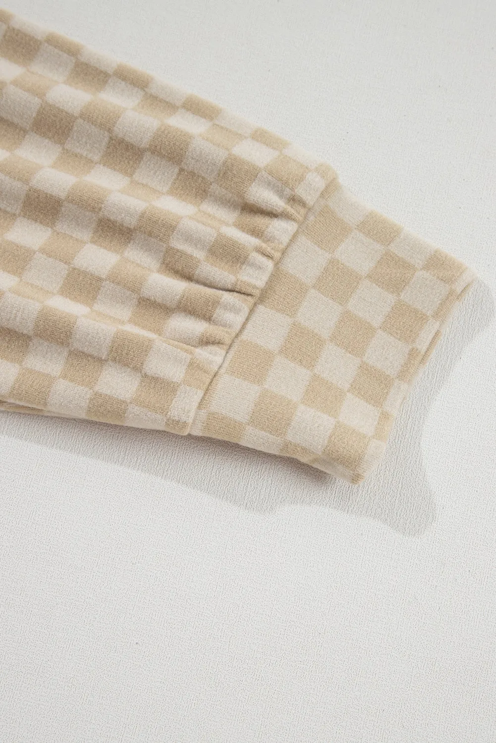 Khaki Checkmate Hoodie