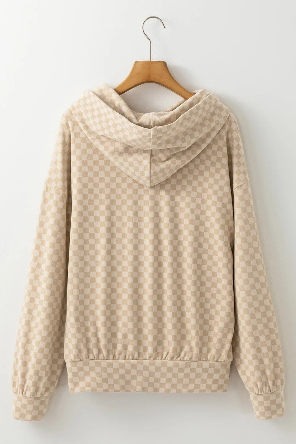 Khaki Checkmate Hoodie