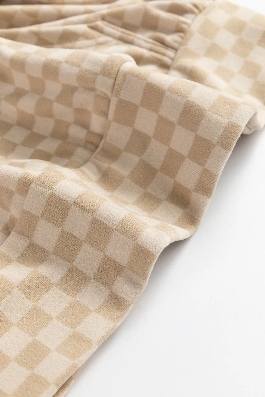 Khaki Checkmate Hoodie