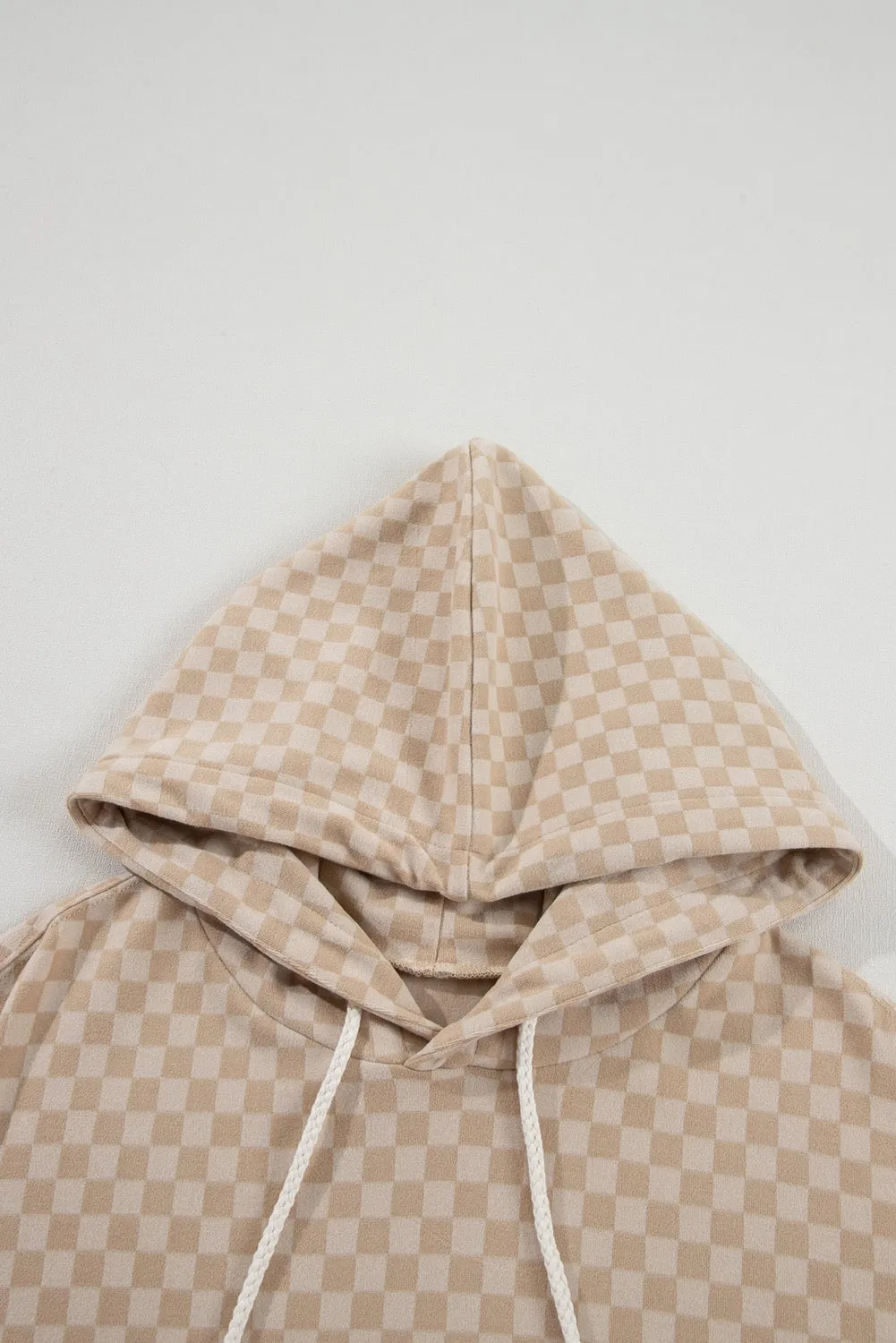 Khaki Checkmate Hoodie