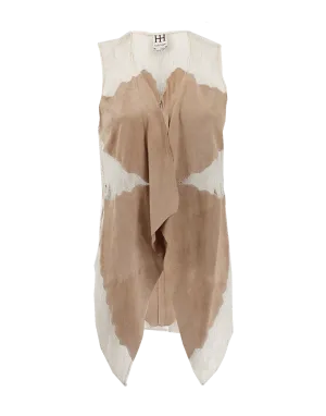 Lace And Suede Vest
