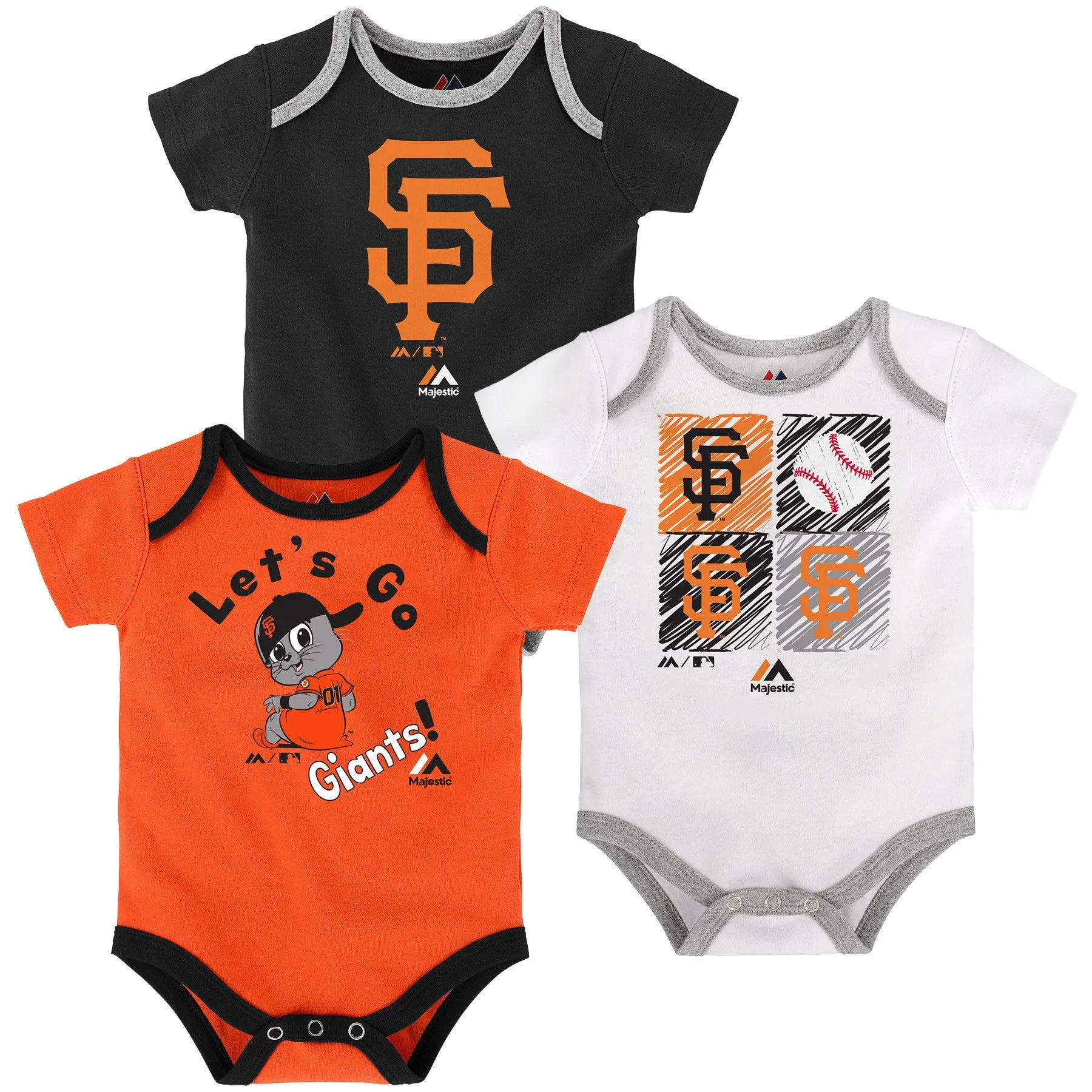 Let's Go Giants Creeper 3-Pack