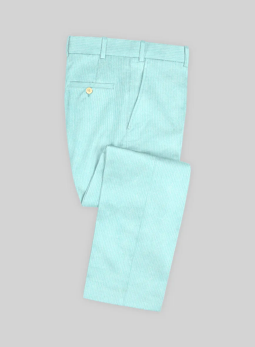 Light Blue Corduroy Suit