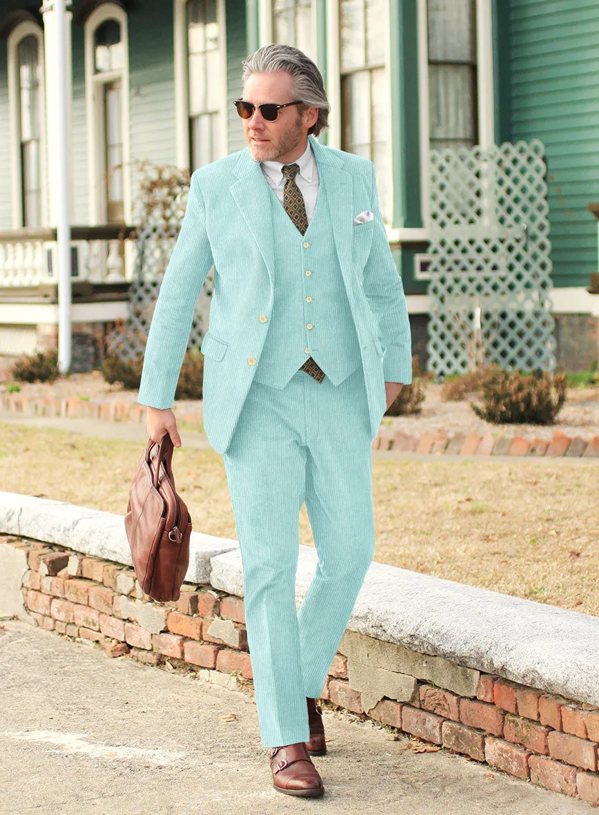 Light Blue Corduroy Suit