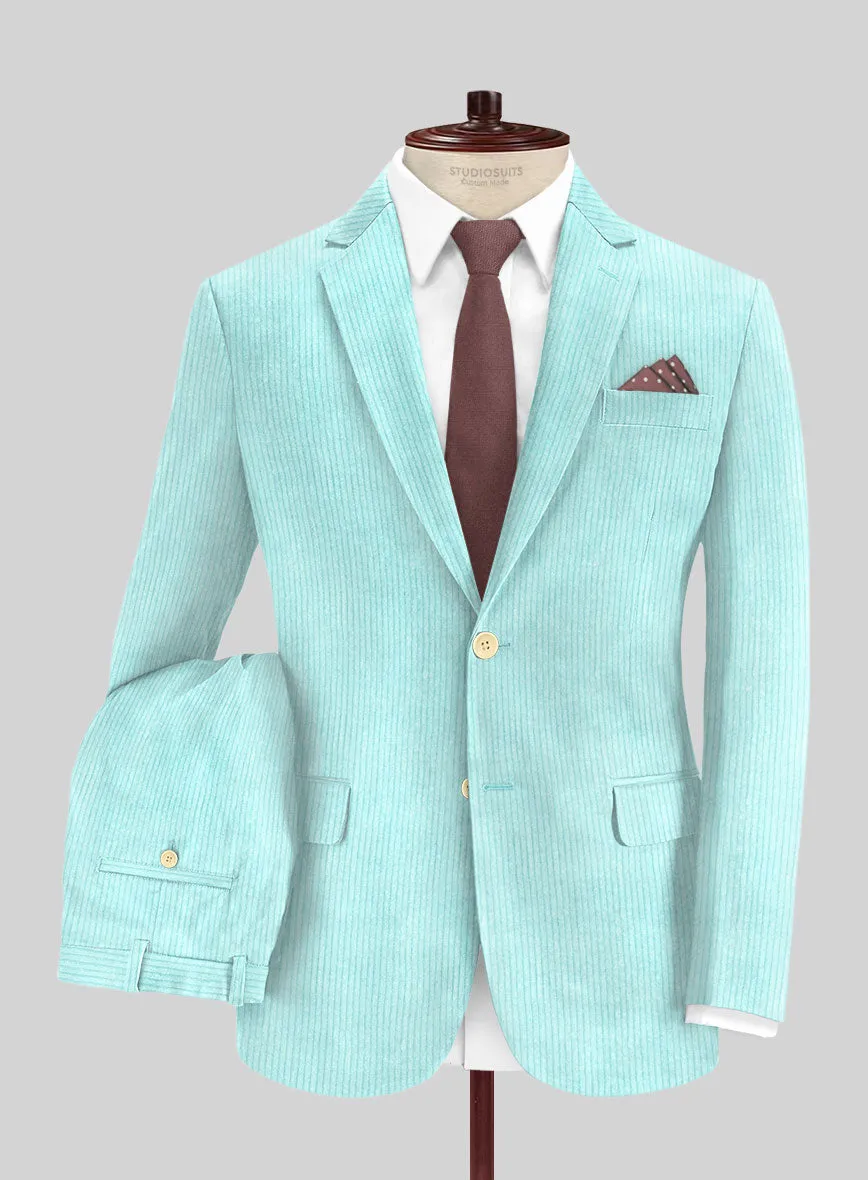 Light Blue Corduroy Suit