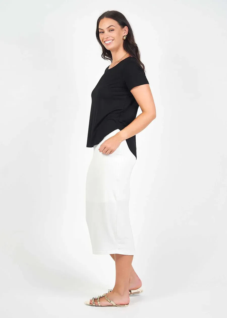 Lou Lou Janis Tee - Block Colour | Black 15nb011