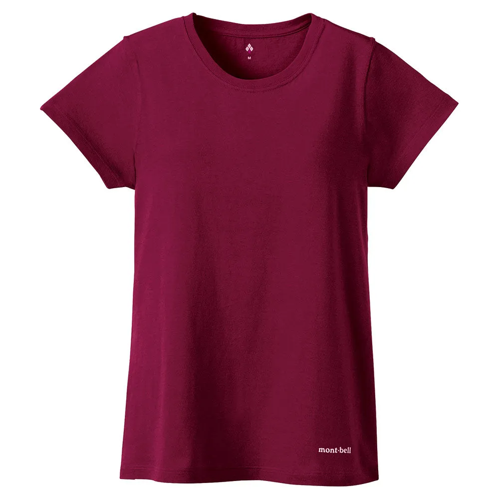Montbell Womens Cotton T One Point Logo