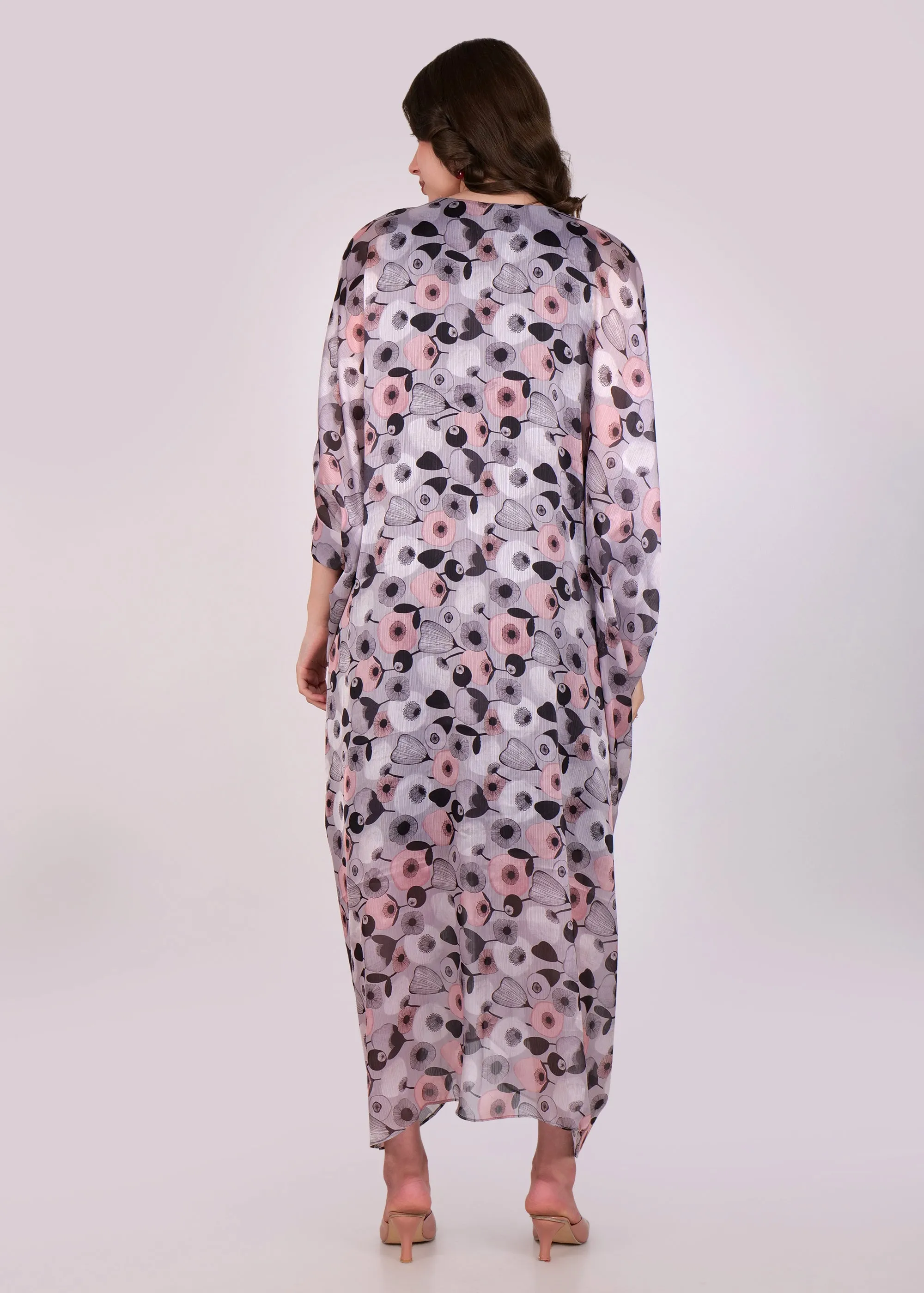 Moonlit Garden Draped Kaftan