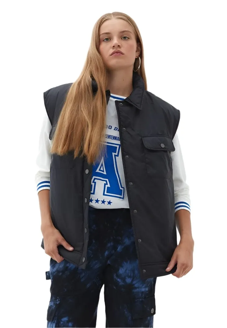 OXXO - Black Waist with Pocket Detail Vest