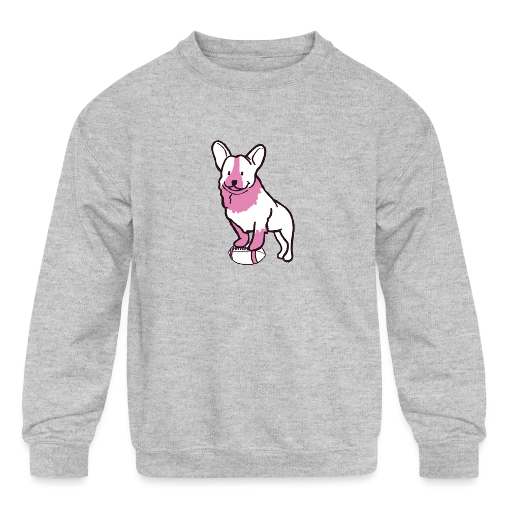Pink Puppy Love Kids' Crewneck Sweatshirt
