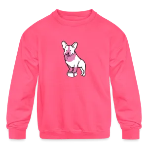 Pink Puppy Love Kids' Crewneck Sweatshirt