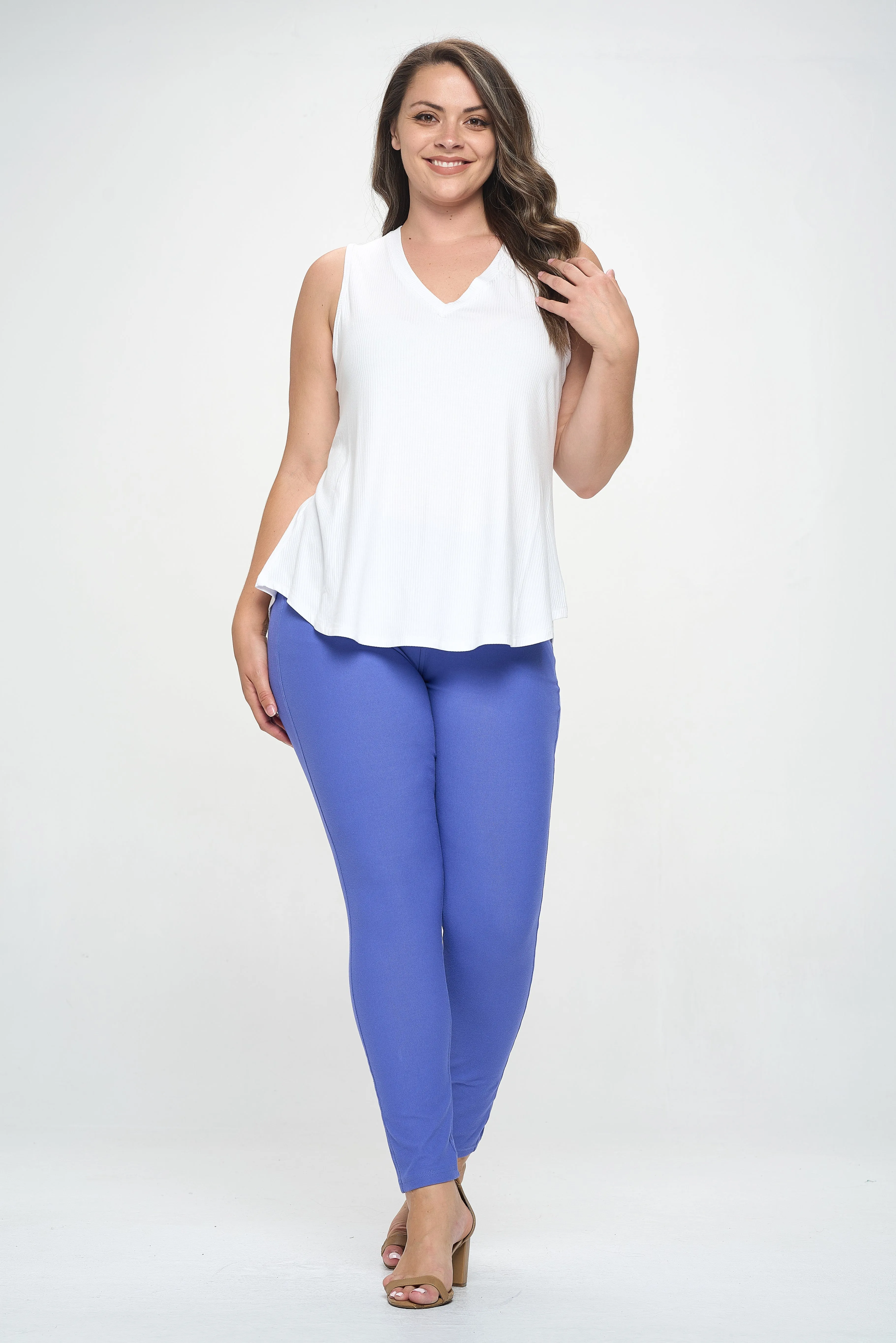 Plus Size Flowy Ribbed Tank