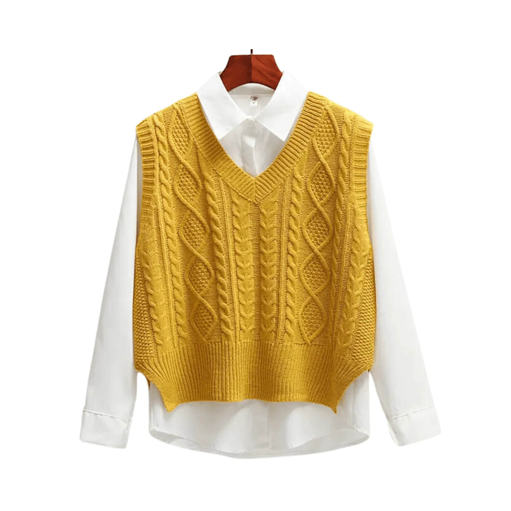 Pre Order:  Embossed Knit Short Vest