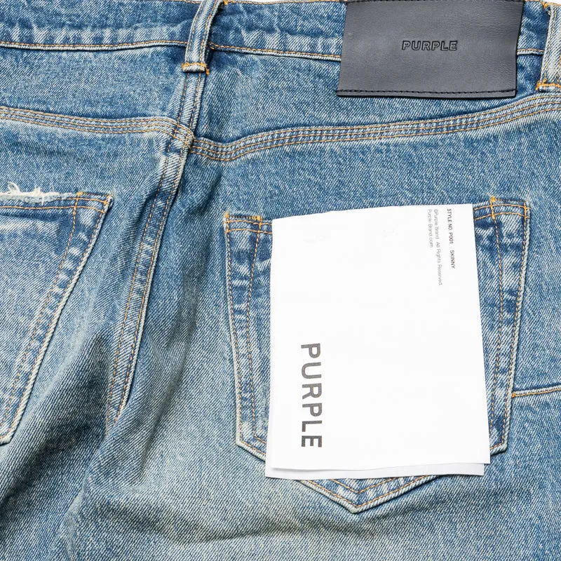 Purple Brand Low Rise Skinny Leg 9 To 5 Jean - Dark Indigo