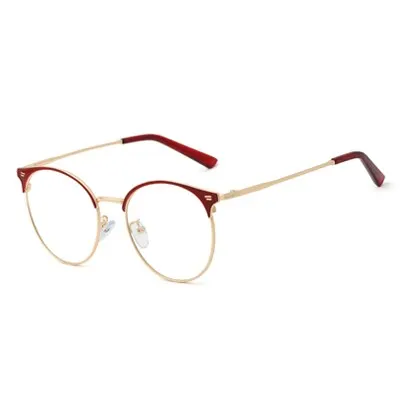 Ralferty Women's Full Rim Round Alloy Eyeglasses F95600