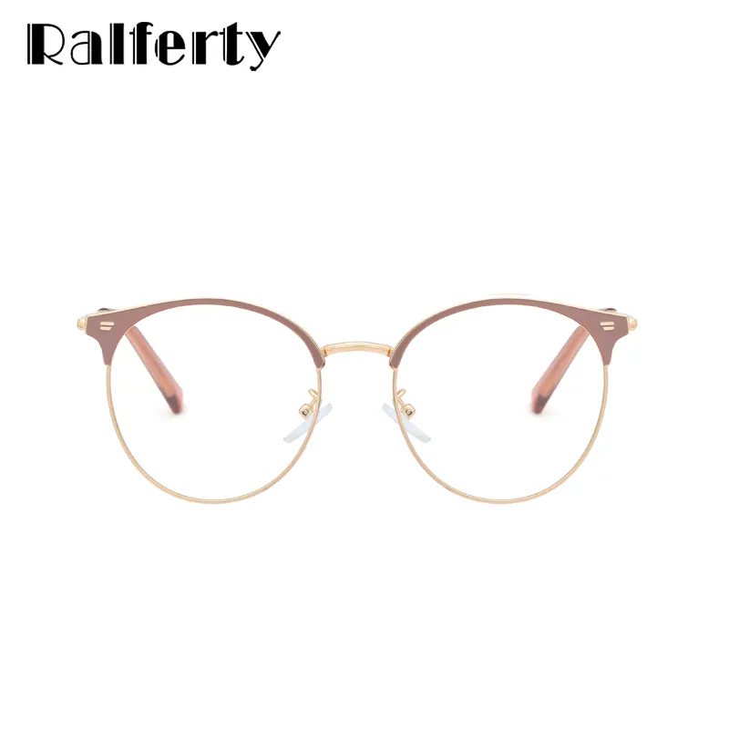 Ralferty Women's Full Rim Round Alloy Eyeglasses F95600