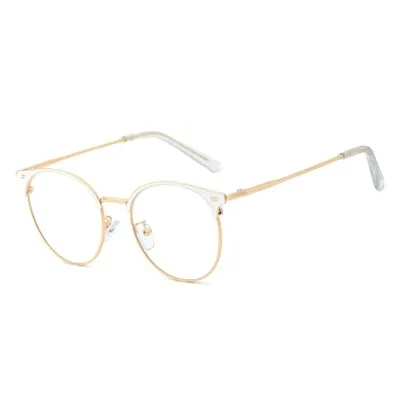 Ralferty Women's Full Rim Round Alloy Eyeglasses F95600