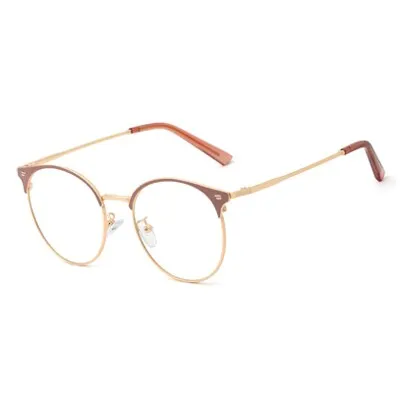 Ralferty Women's Full Rim Round Alloy Eyeglasses F95600
