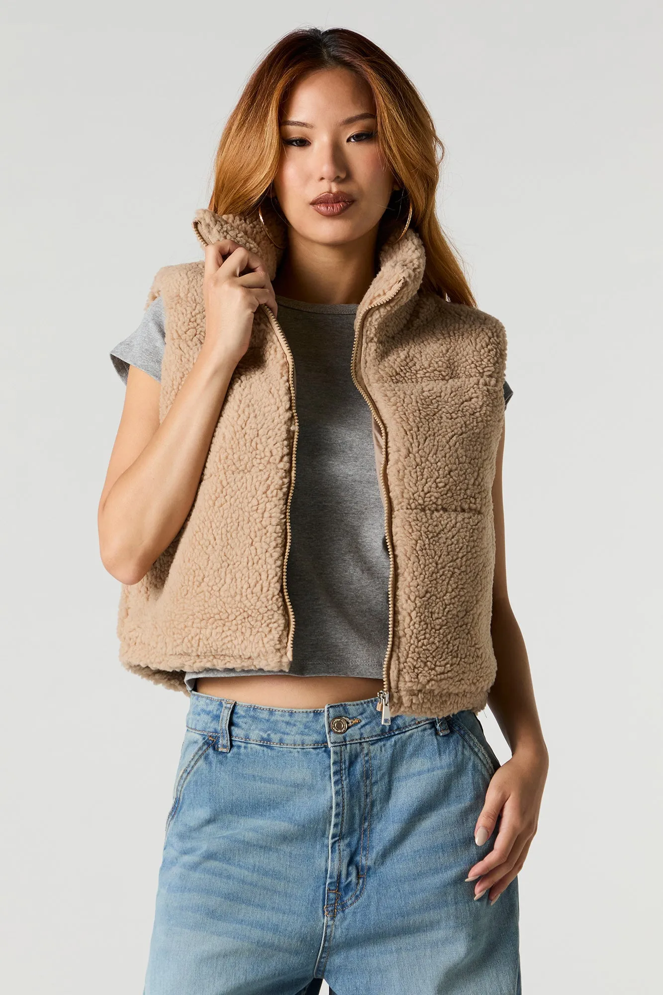 Sherpa Puffer Vest