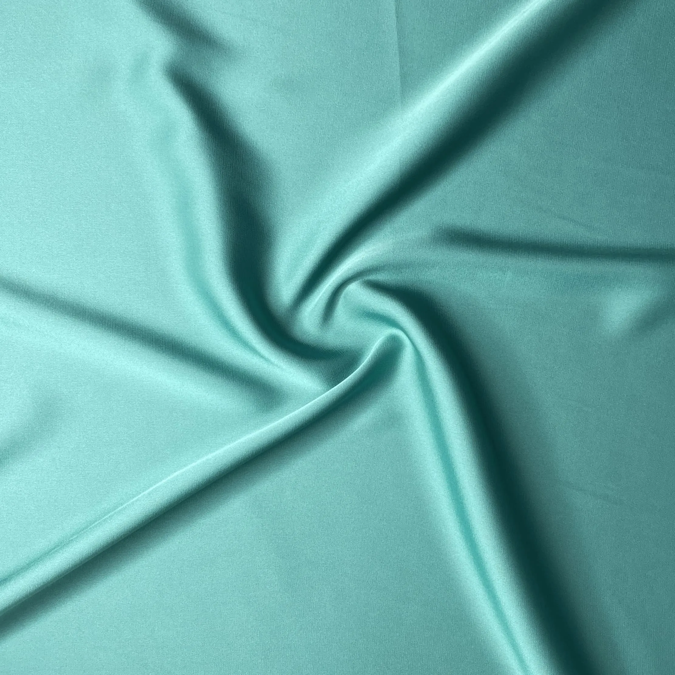 Sky Blue Solid Zara Satin Fabric 18712
