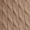 Sleeveless Cable Knit Mock Neck Sweater