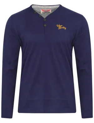 Tokyo Laundry henley top in blue