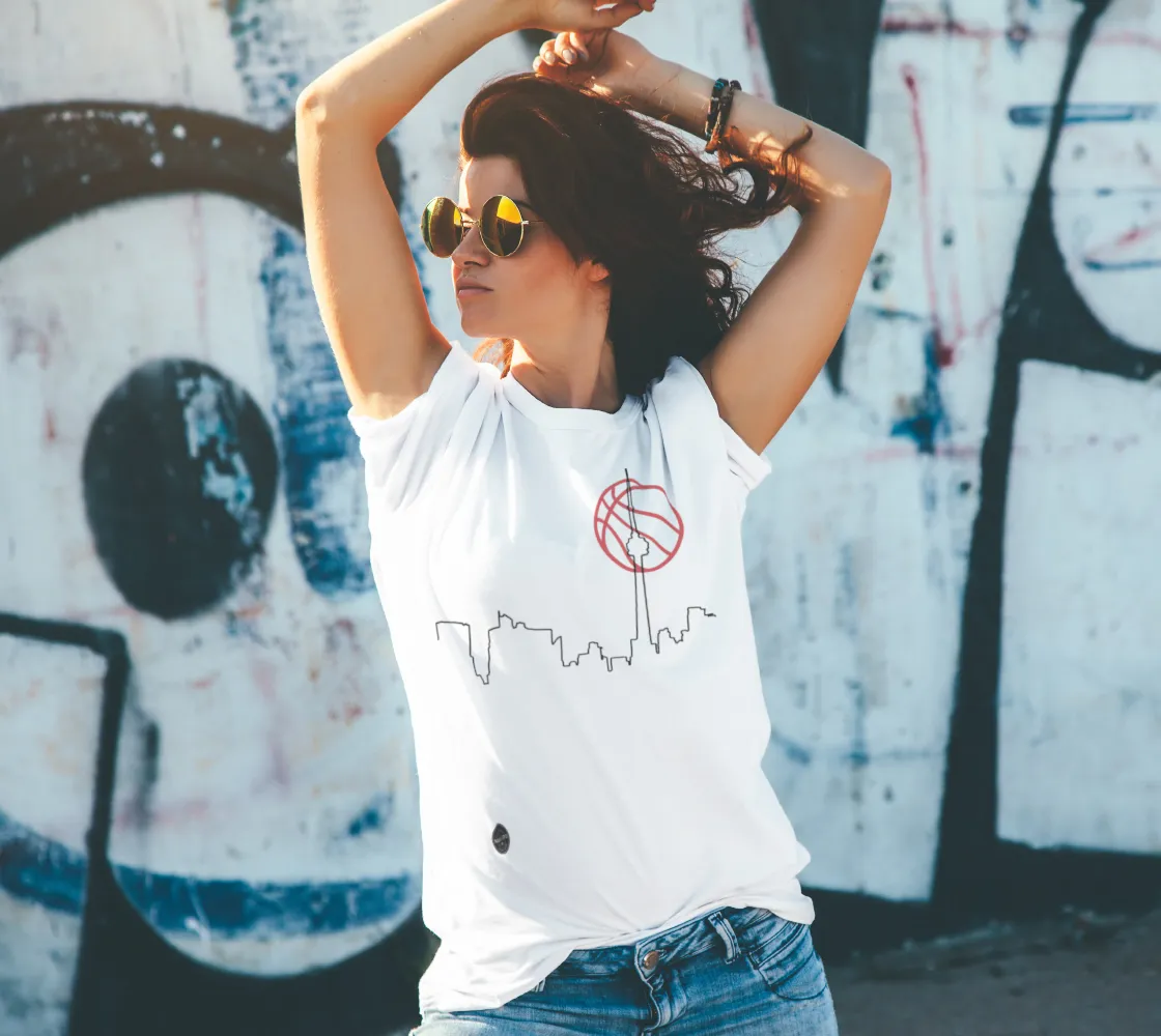 Toronto Outline Basketball Unisex T-Shirt