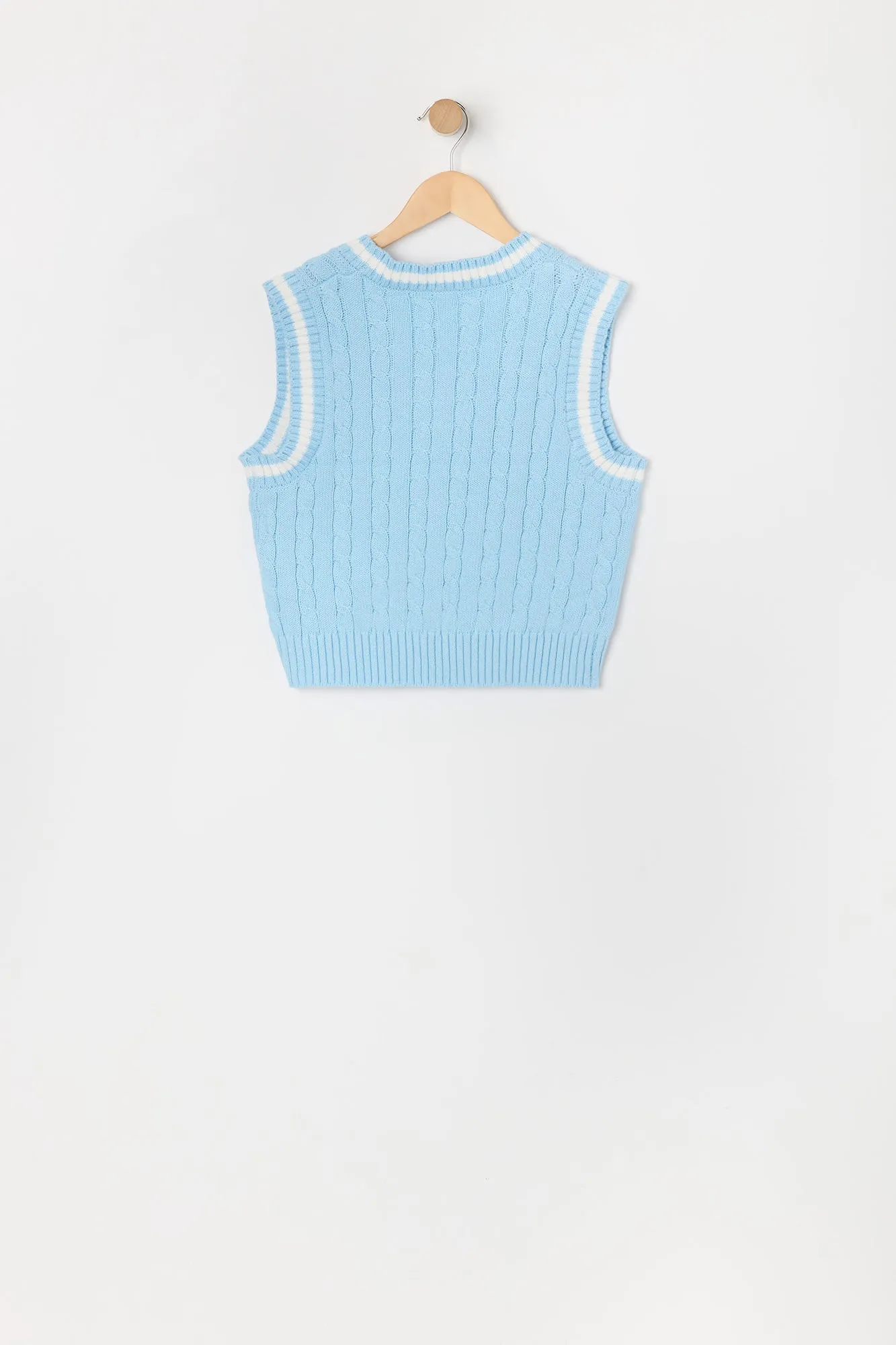 Veste en tricot torsadé pour fille