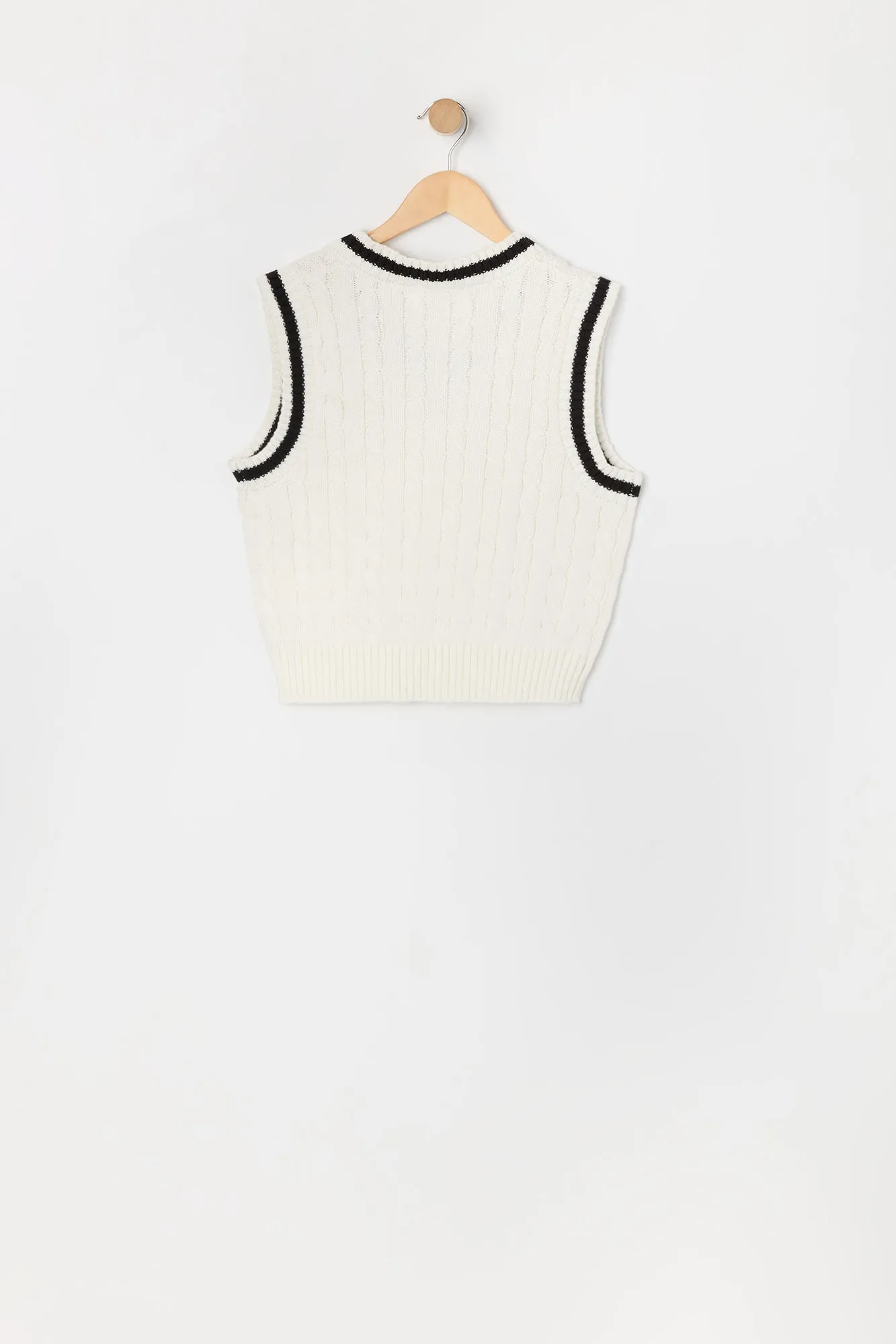 Veste en tricot torsadé pour fille