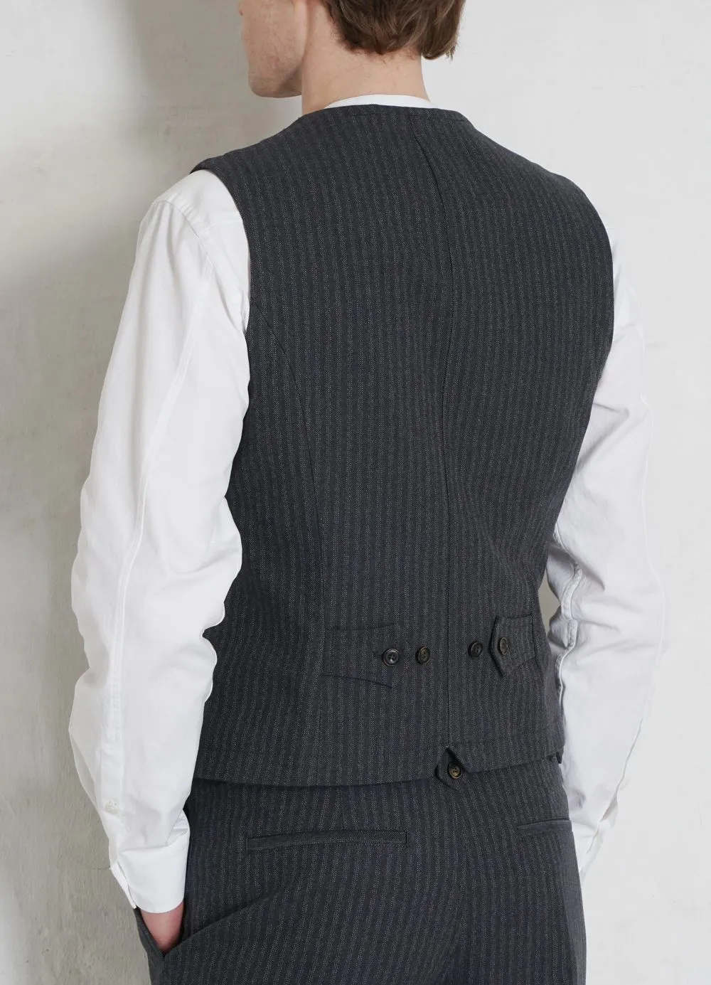 WILLIAM | Lapel Waistcoat | Grey Pin