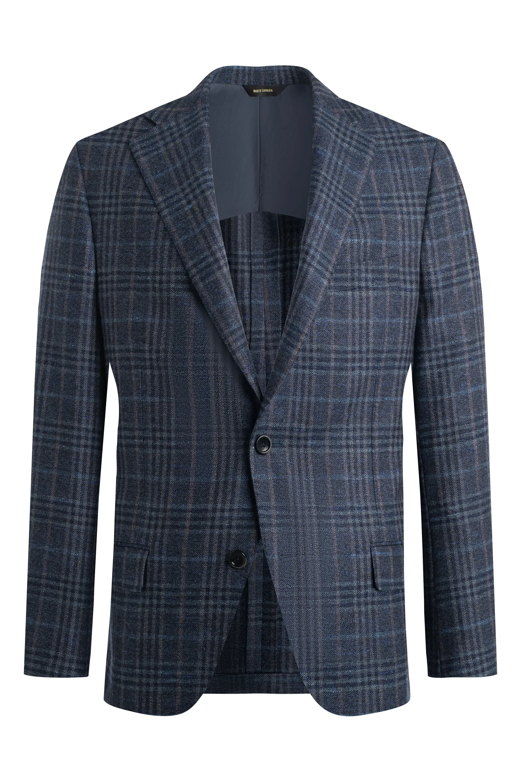 Winter Blue Plaid Jacket